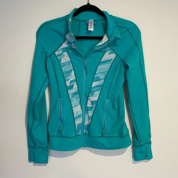 Ivivva Other - Ivivva Perfect Your Practice Blue Girls Full Zip Jacket